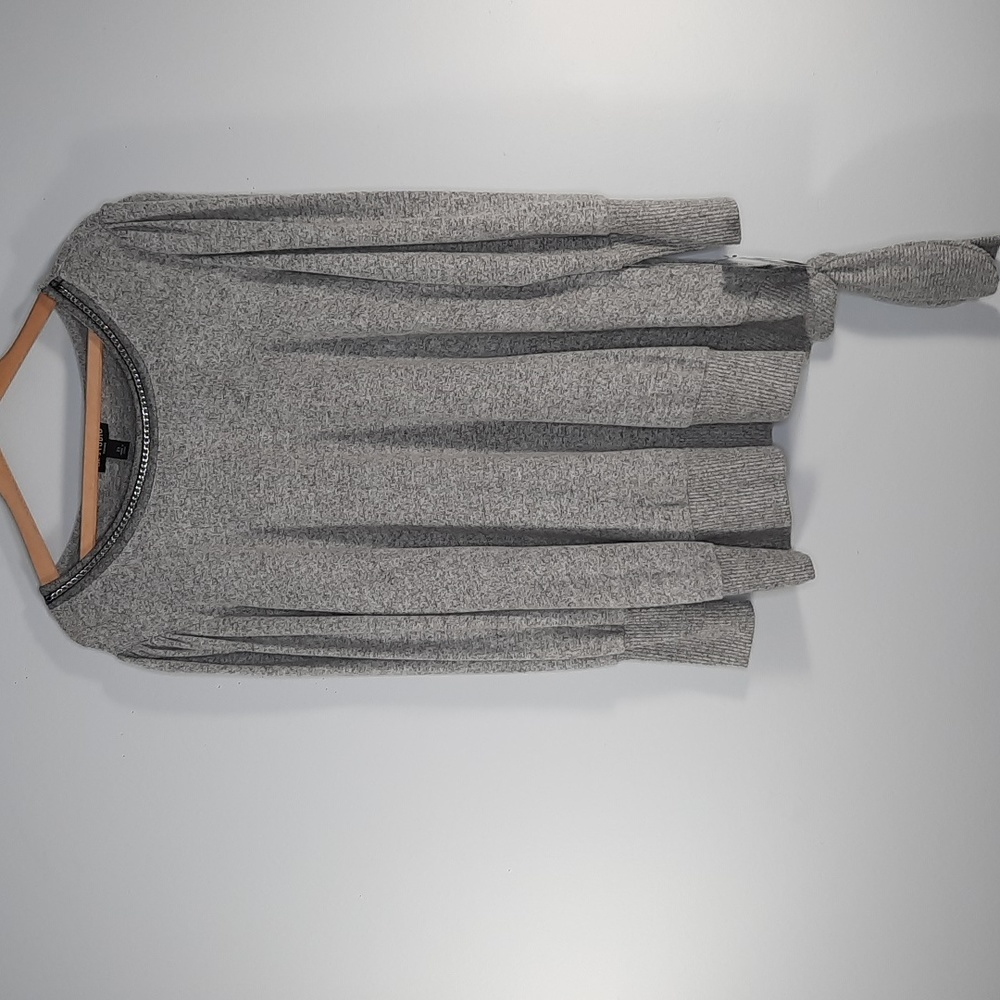 NWT I.N.STUDIO WOMAN HEATHER GRAY SWEATER SZ 2X